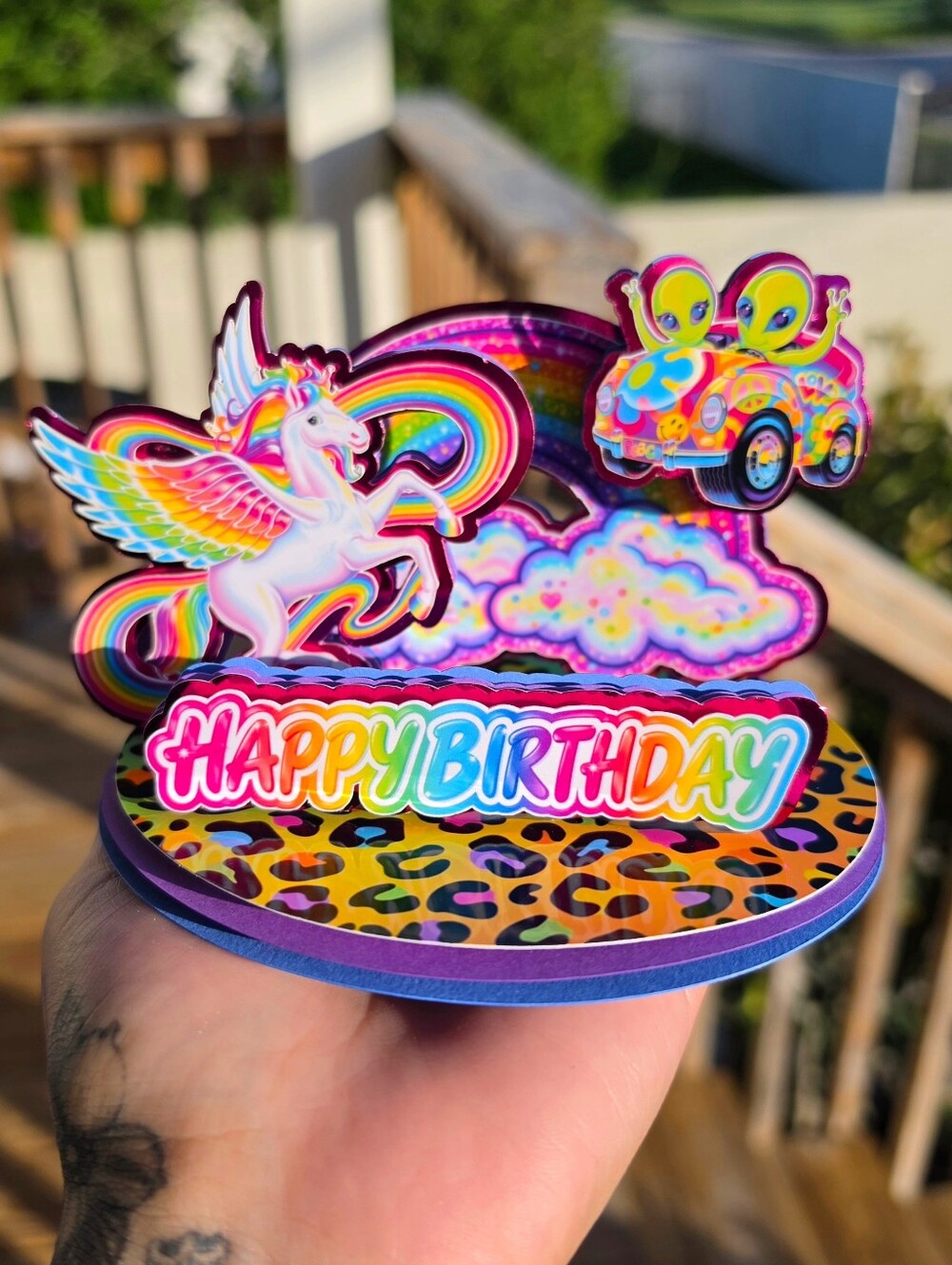 Lisa Frank Cake Topper